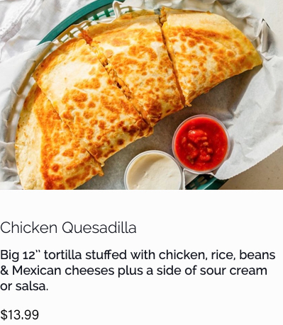chicken quesadilla