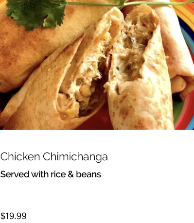 chicken chimichanga